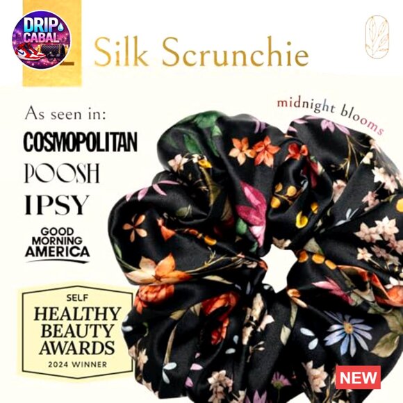 Oversized Mulberry Silk Scrunchies No Damage Hair Ties Extra Large Ponytail main image 6